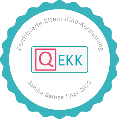 Sandra Bäthge · Zertifizierte Eltern-Kind-Kursleiterin · QEKK · April 2023